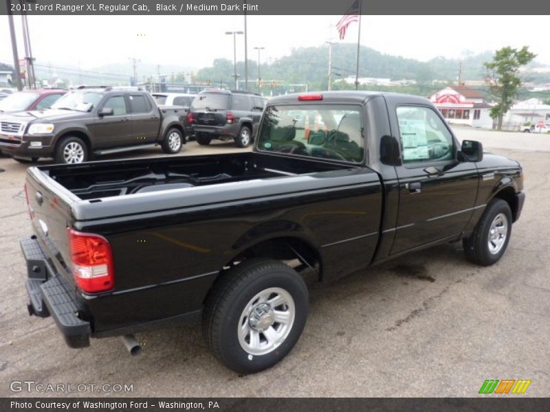 Black / Medium Dark Flint 2011 Ford Ranger XL Regular Cab