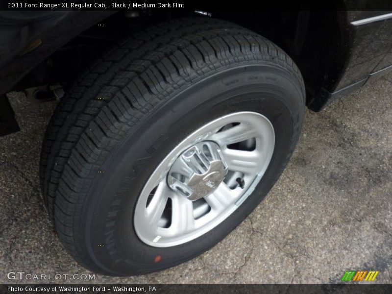 Black / Medium Dark Flint 2011 Ford Ranger XL Regular Cab