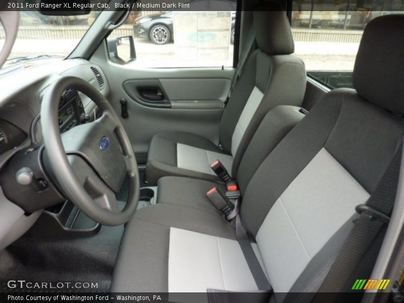 Black / Medium Dark Flint 2011 Ford Ranger XL Regular Cab