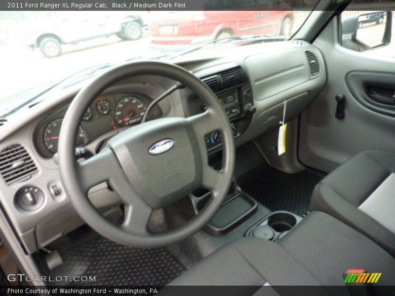 Black / Medium Dark Flint 2011 Ford Ranger XL Regular Cab