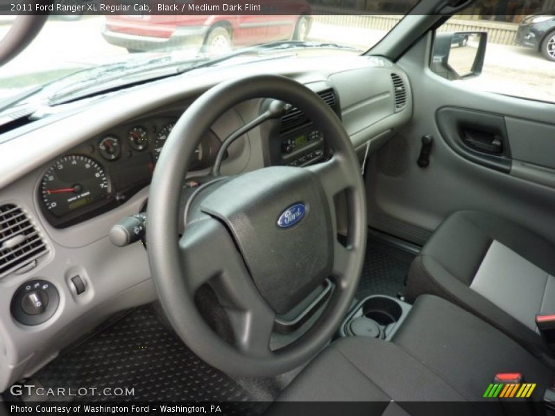 Black / Medium Dark Flint 2011 Ford Ranger XL Regular Cab