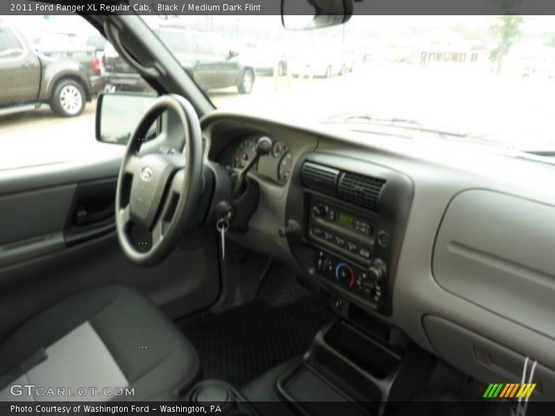 Black / Medium Dark Flint 2011 Ford Ranger XL Regular Cab