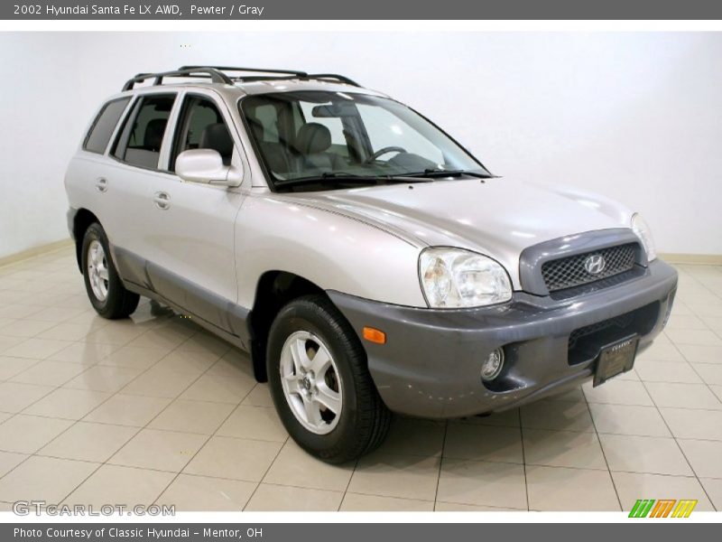 Pewter / Gray 2002 Hyundai Santa Fe LX AWD
