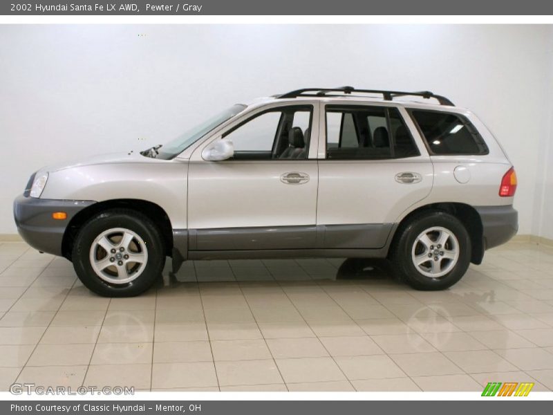 Pewter / Gray 2002 Hyundai Santa Fe LX AWD