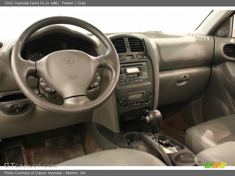 Pewter / Gray 2002 Hyundai Santa Fe LX AWD