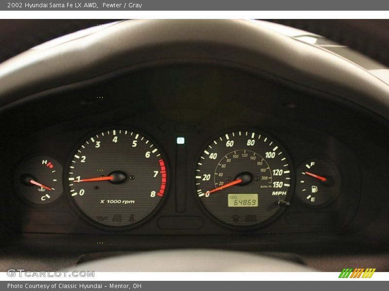 Pewter / Gray 2002 Hyundai Santa Fe LX AWD