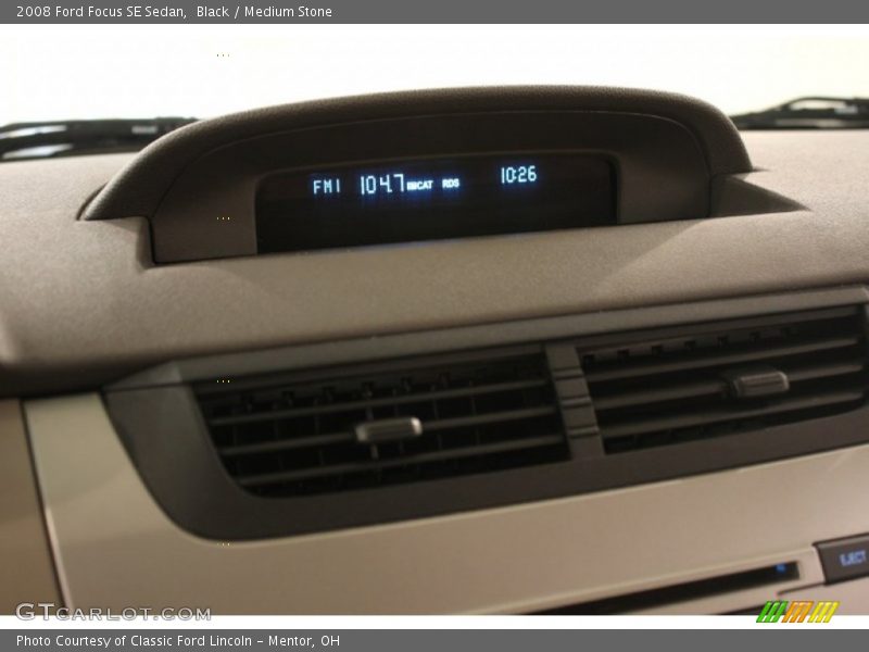 Black / Medium Stone 2008 Ford Focus SE Sedan