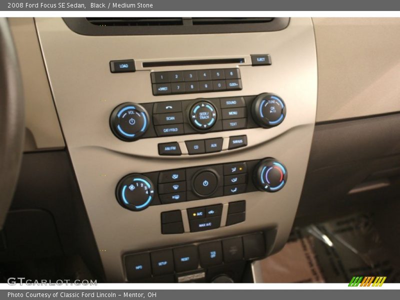 Black / Medium Stone 2008 Ford Focus SE Sedan