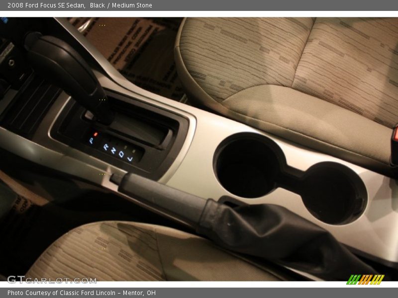 Black / Medium Stone 2008 Ford Focus SE Sedan