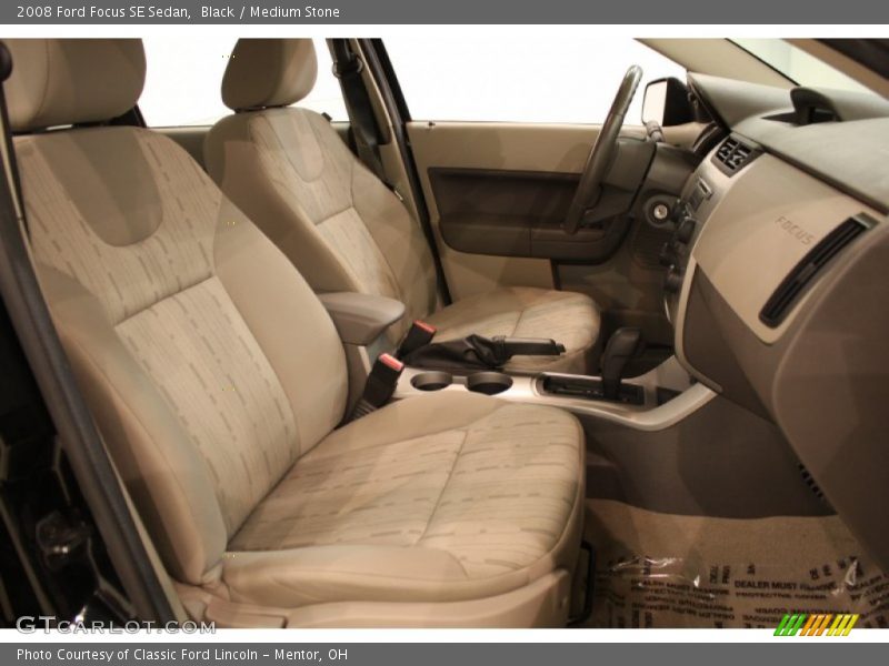 Black / Medium Stone 2008 Ford Focus SE Sedan
