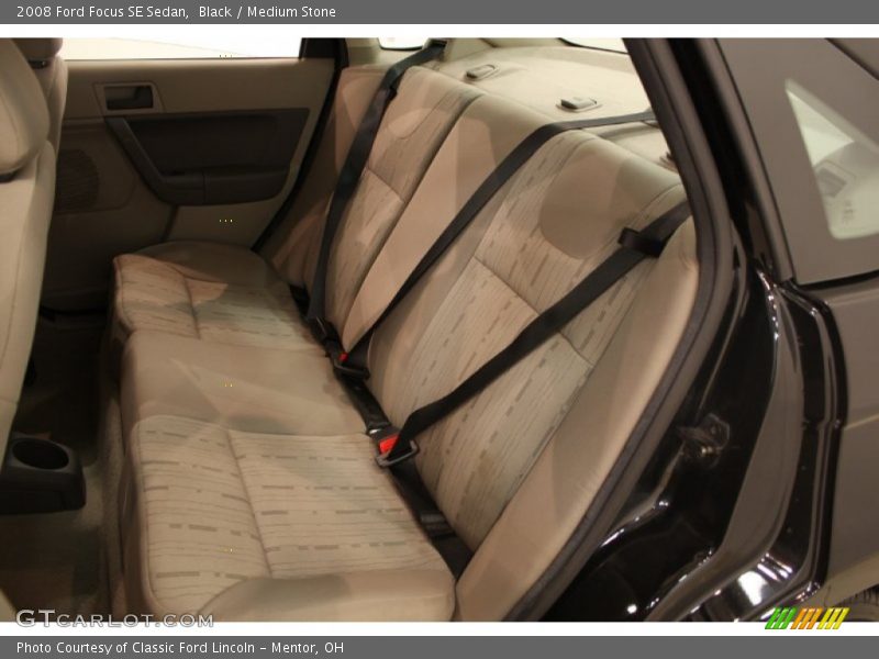 Black / Medium Stone 2008 Ford Focus SE Sedan