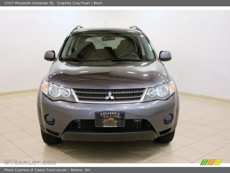 Graphite Gray Pearl / Black 2007 Mitsubishi Outlander ES