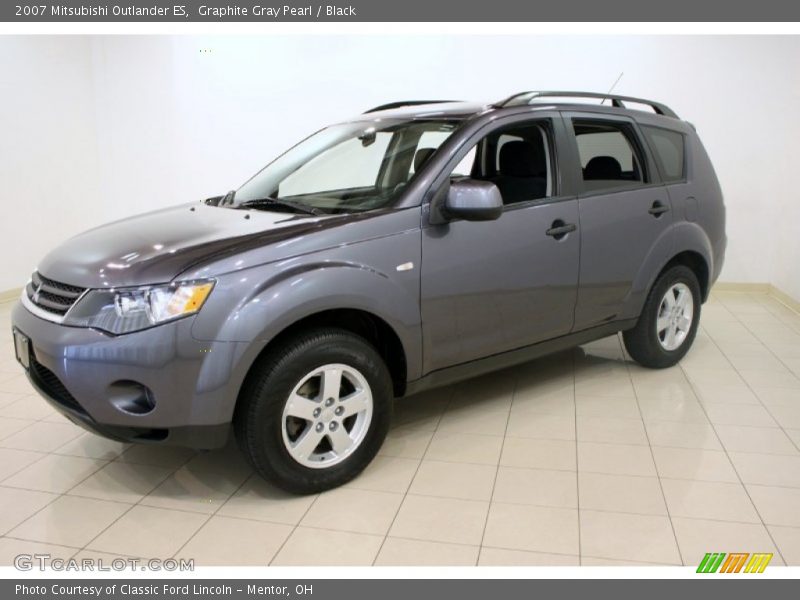 Graphite Gray Pearl / Black 2007 Mitsubishi Outlander ES