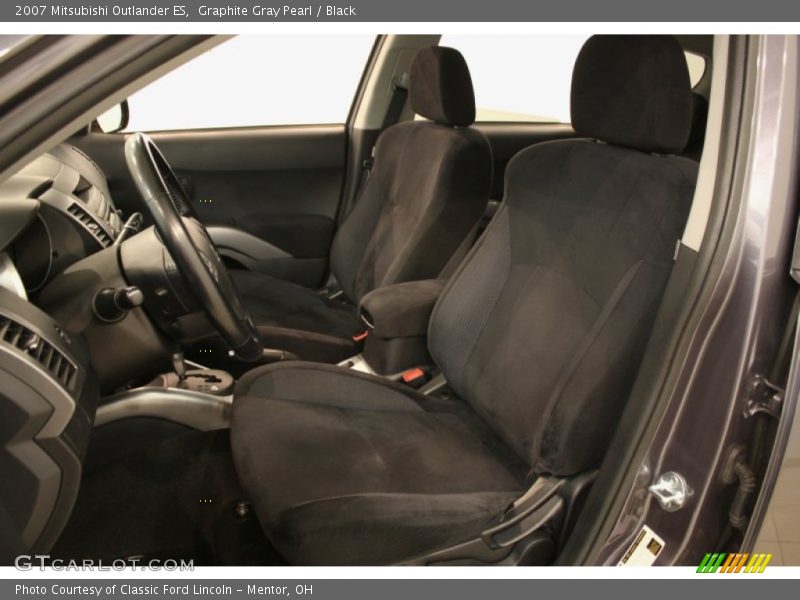 Graphite Gray Pearl / Black 2007 Mitsubishi Outlander ES
