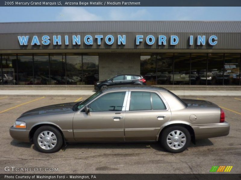 Arizona Beige Metallic / Medium Parchment 2005 Mercury Grand Marquis LS