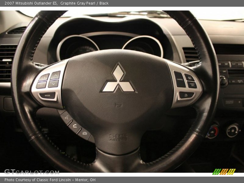 Graphite Gray Pearl / Black 2007 Mitsubishi Outlander ES