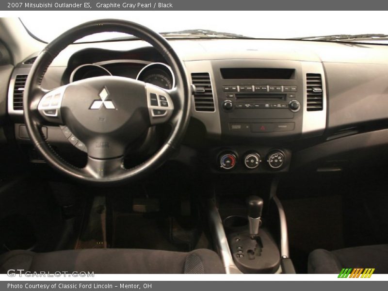 Graphite Gray Pearl / Black 2007 Mitsubishi Outlander ES