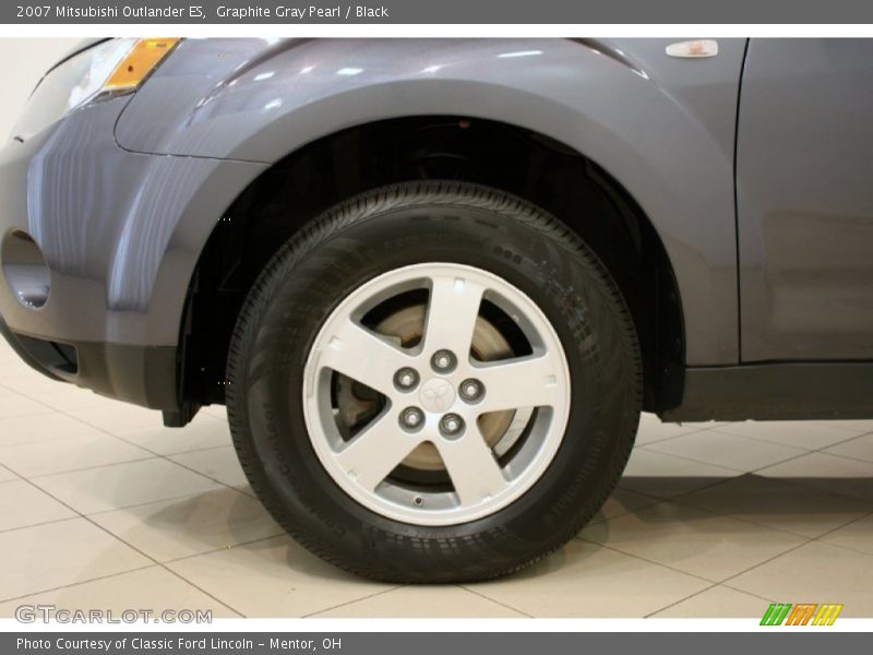 Graphite Gray Pearl / Black 2007 Mitsubishi Outlander ES