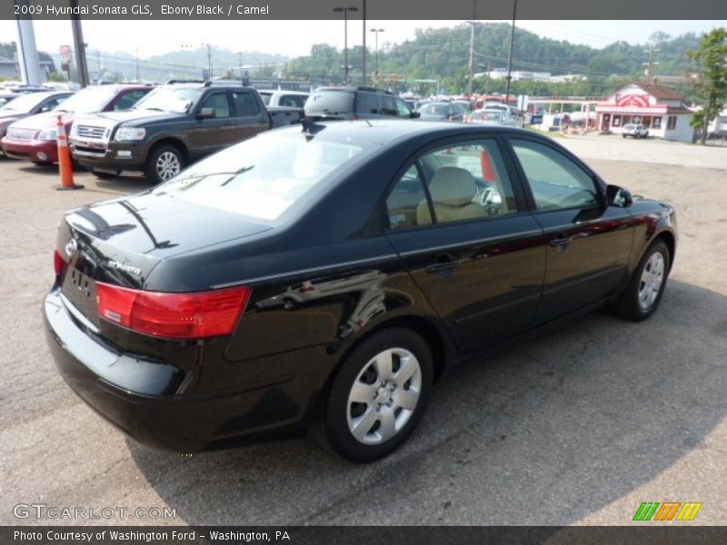 Ebony Black / Camel 2009 Hyundai Sonata GLS