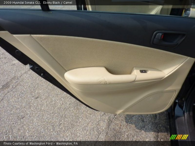 Ebony Black / Camel 2009 Hyundai Sonata GLS