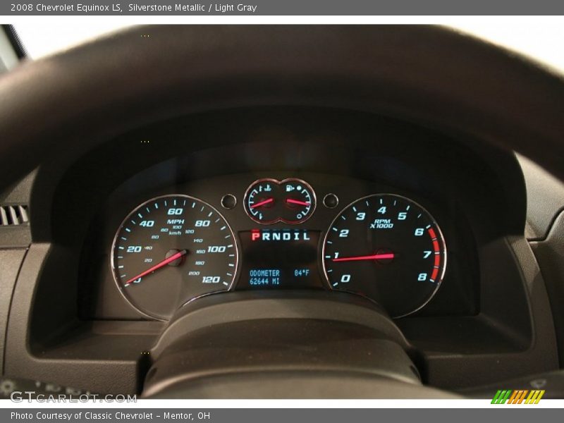 Silverstone Metallic / Light Gray 2008 Chevrolet Equinox LS