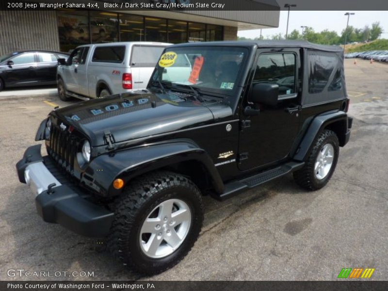 Black / Dark Slate Gray/Medium Slate Gray 2008 Jeep Wrangler Sahara 4x4