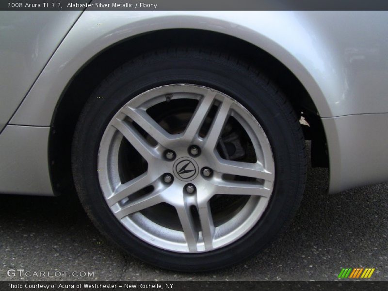 Alabaster Silver Metallic / Ebony 2008 Acura TL 3.2