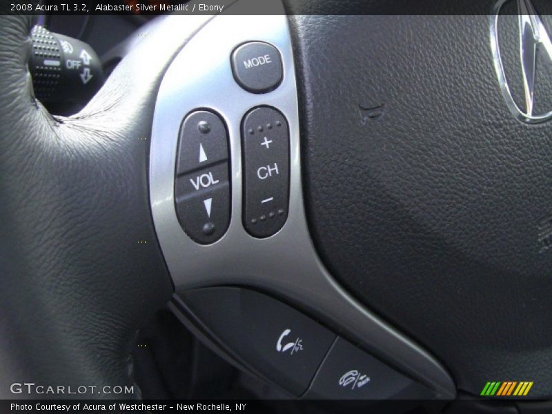 Alabaster Silver Metallic / Ebony 2008 Acura TL 3.2