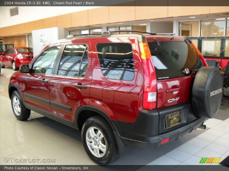 Chianti Red Pearl / Black 2004 Honda CR-V EX 4WD