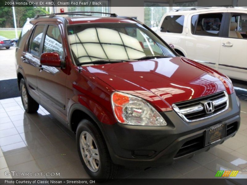 Chianti Red Pearl / Black 2004 Honda CR-V EX 4WD