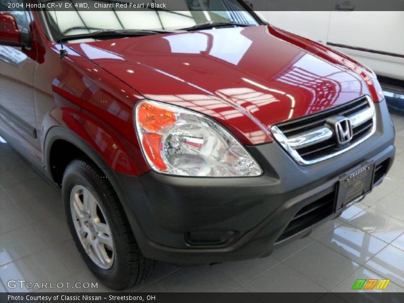 Chianti Red Pearl / Black 2004 Honda CR-V EX 4WD