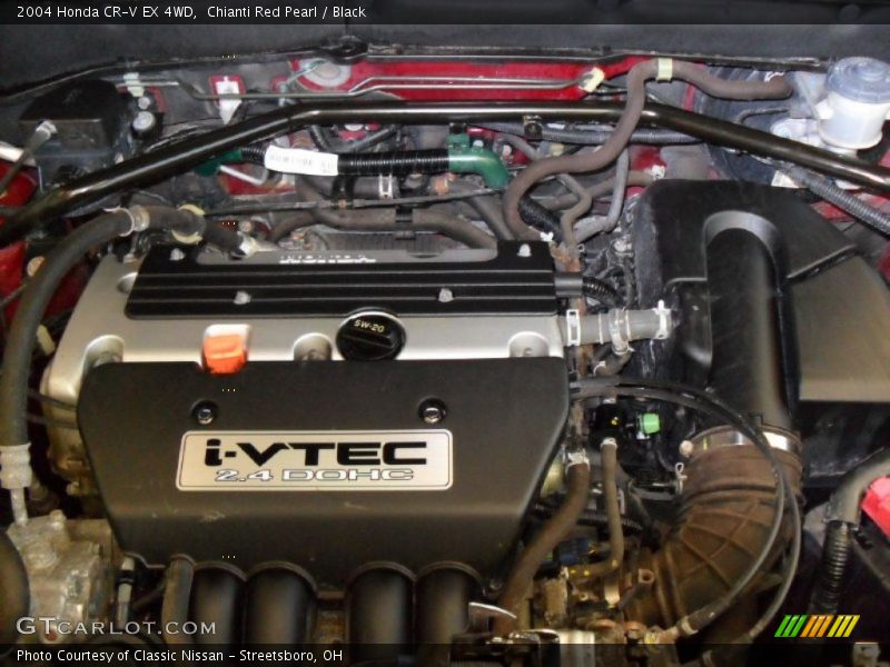 Chianti Red Pearl / Black 2004 Honda CR-V EX 4WD