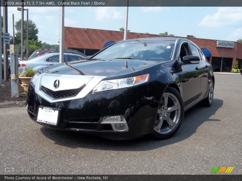Crystal Black Pearl / Ebony 2009 Acura TL 3.7 SH-AWD