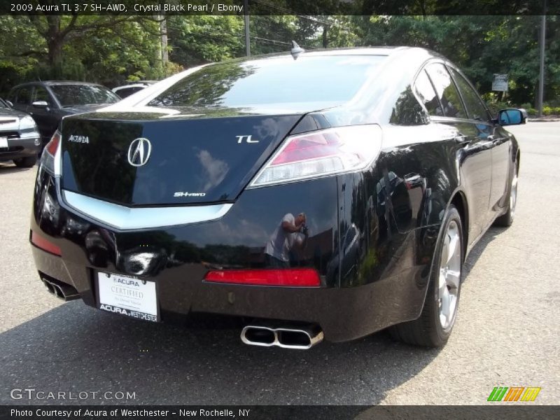 Crystal Black Pearl / Ebony 2009 Acura TL 3.7 SH-AWD
