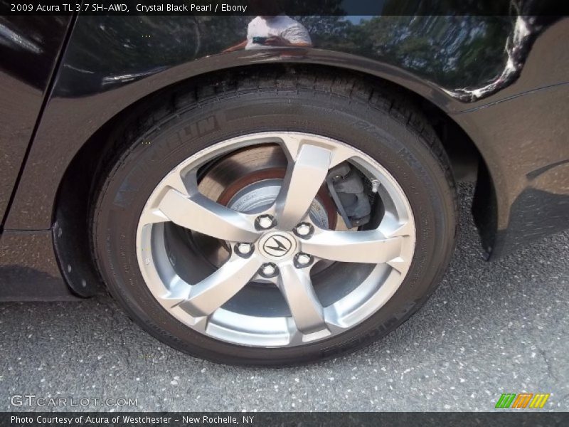 Crystal Black Pearl / Ebony 2009 Acura TL 3.7 SH-AWD