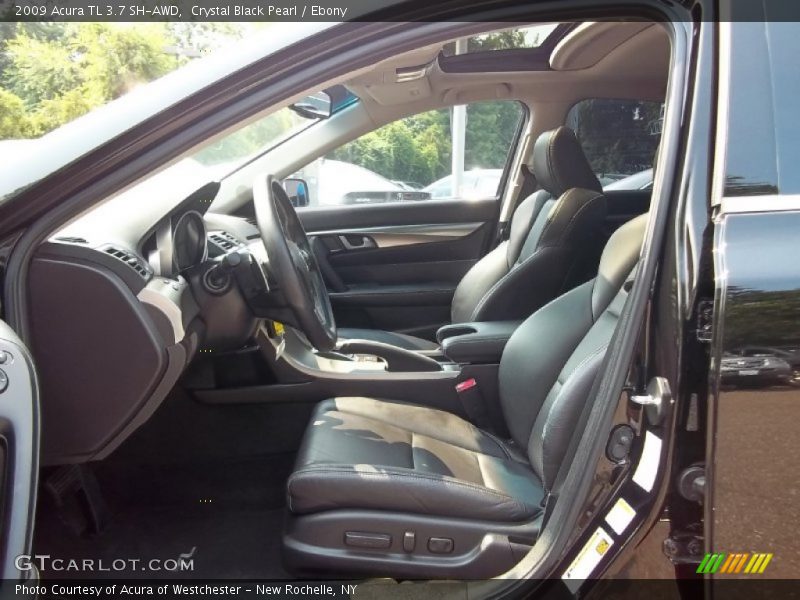 Crystal Black Pearl / Ebony 2009 Acura TL 3.7 SH-AWD