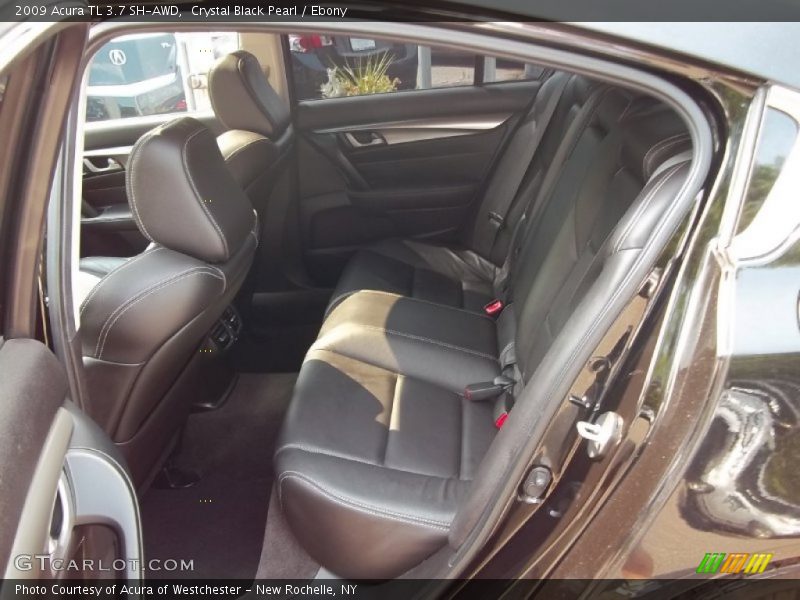 Crystal Black Pearl / Ebony 2009 Acura TL 3.7 SH-AWD