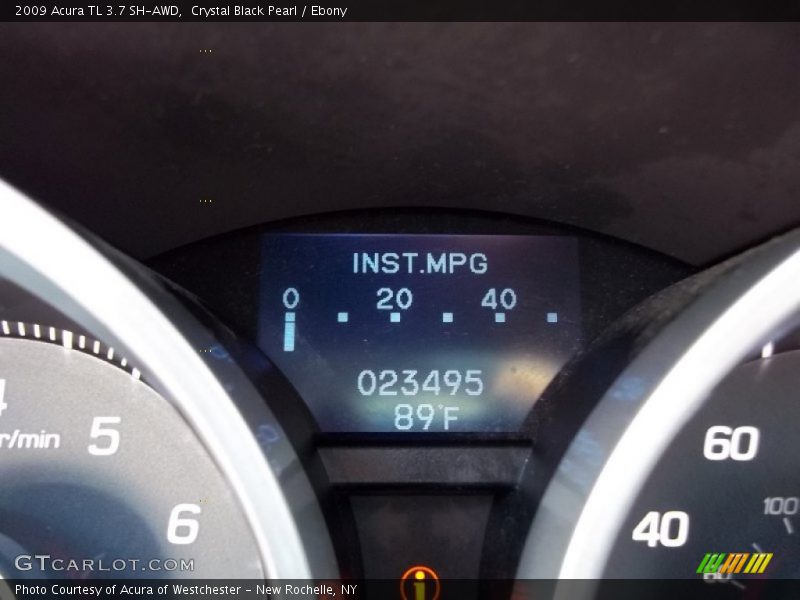 Crystal Black Pearl / Ebony 2009 Acura TL 3.7 SH-AWD