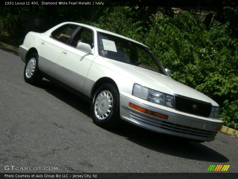 Diamond White Pearl Metallic / Ivory 1991 Lexus LS 400