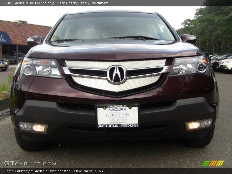 Dark Cherry Pearl / Parchment 2008 Acura MDX Technology