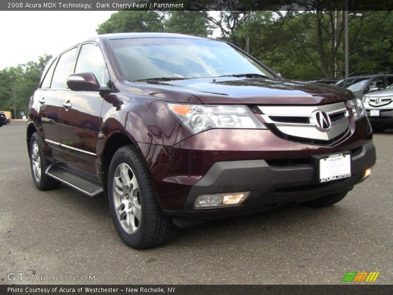 Dark Cherry Pearl / Parchment 2008 Acura MDX Technology
