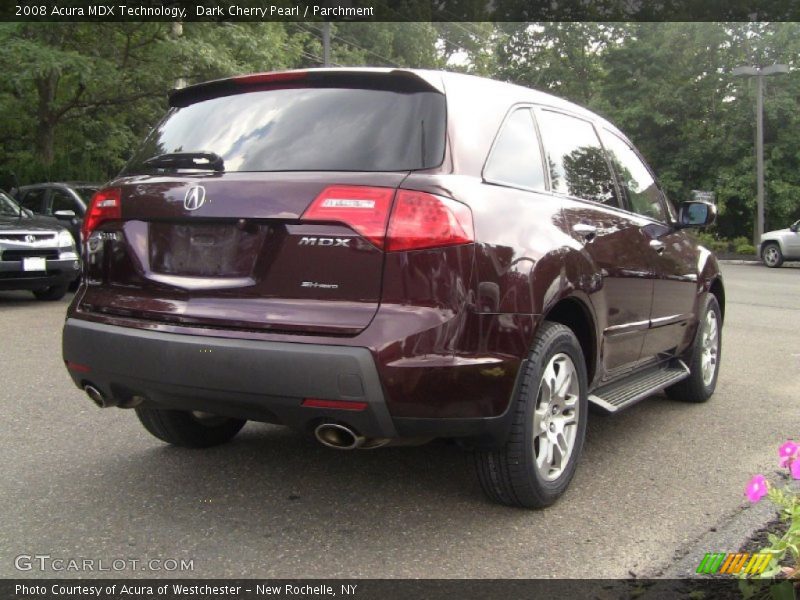 Dark Cherry Pearl / Parchment 2008 Acura MDX Technology