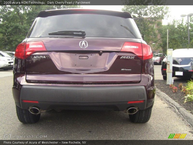Dark Cherry Pearl / Parchment 2008 Acura MDX Technology