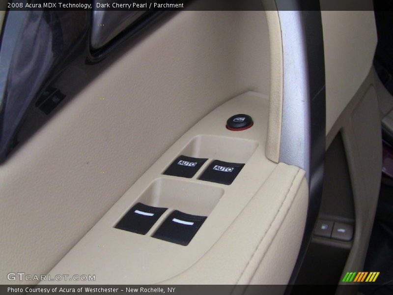 Dark Cherry Pearl / Parchment 2008 Acura MDX Technology