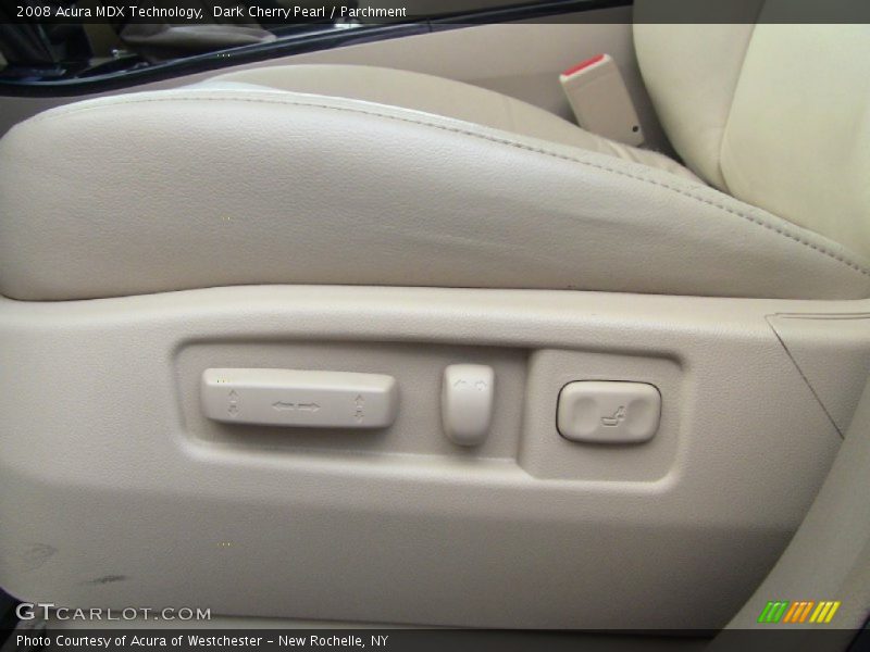 Dark Cherry Pearl / Parchment 2008 Acura MDX Technology