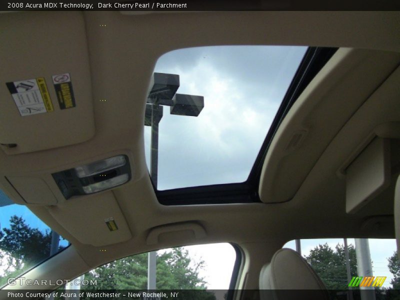 Dark Cherry Pearl / Parchment 2008 Acura MDX Technology