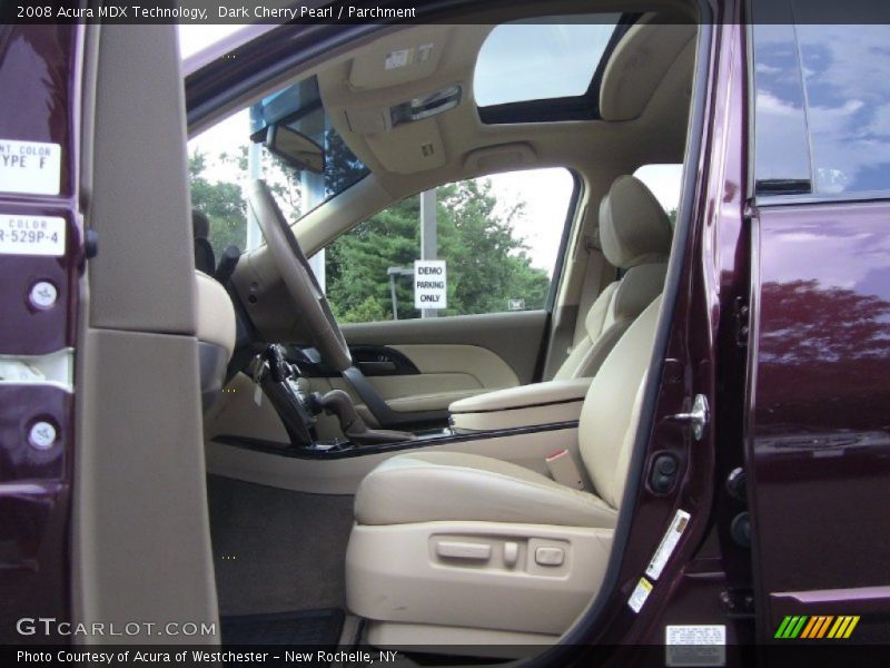 Dark Cherry Pearl / Parchment 2008 Acura MDX Technology