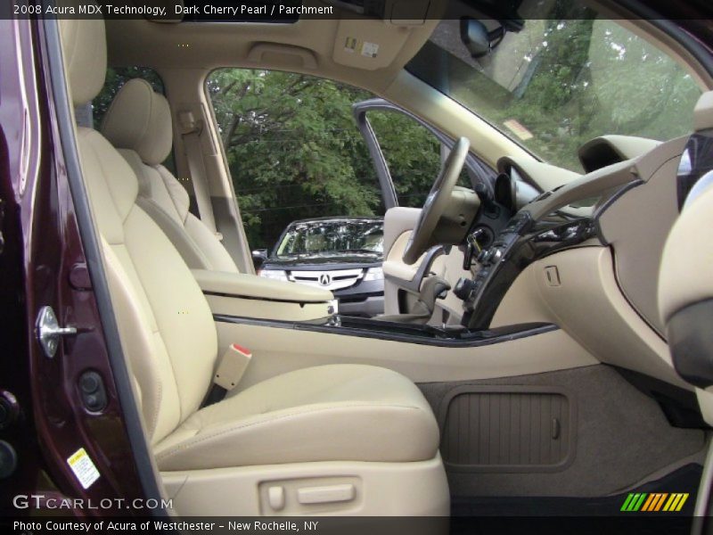Dark Cherry Pearl / Parchment 2008 Acura MDX Technology