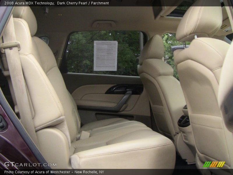 Dark Cherry Pearl / Parchment 2008 Acura MDX Technology