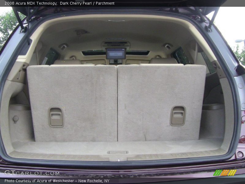 Dark Cherry Pearl / Parchment 2008 Acura MDX Technology